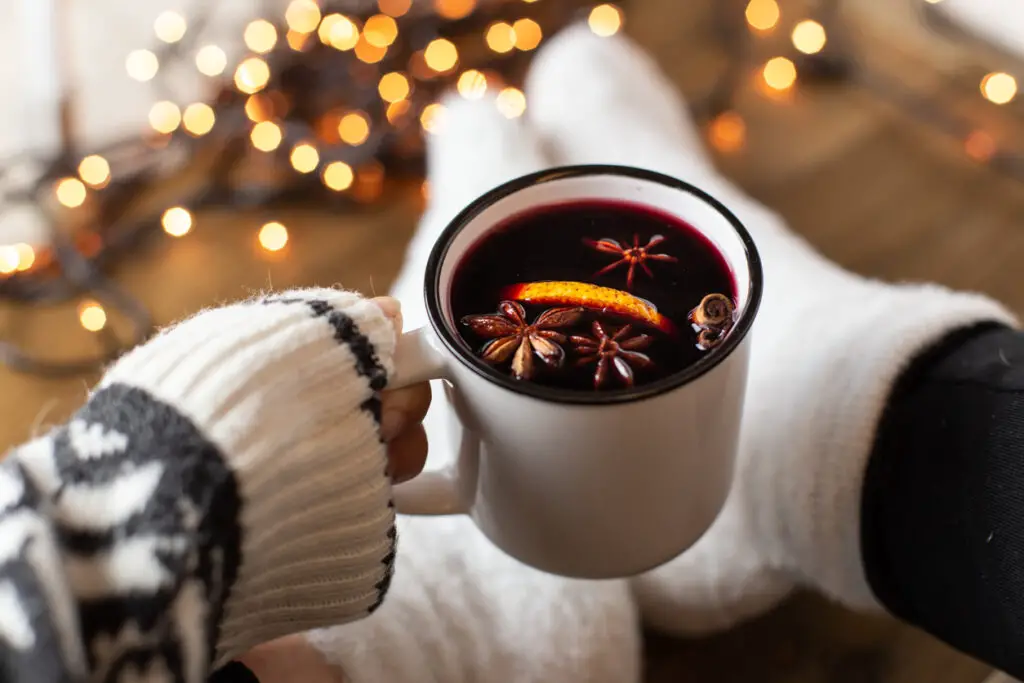 Mulled wine with spices