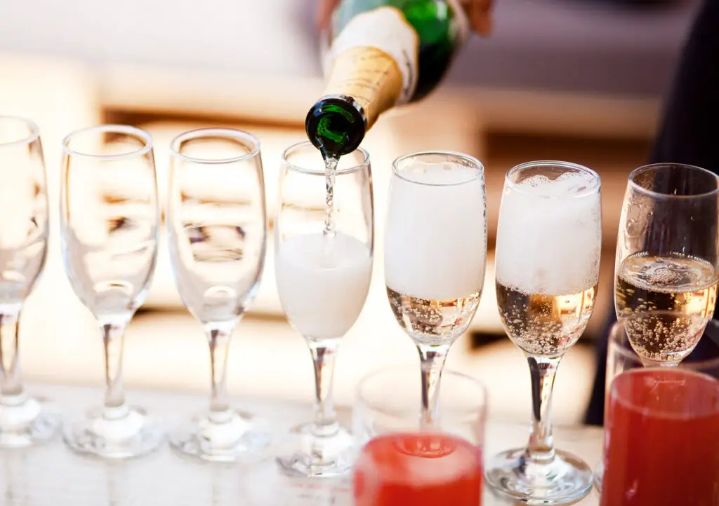 Champagne glasses