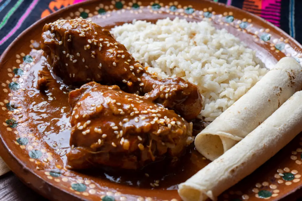 Mexican mole sauce with chicken