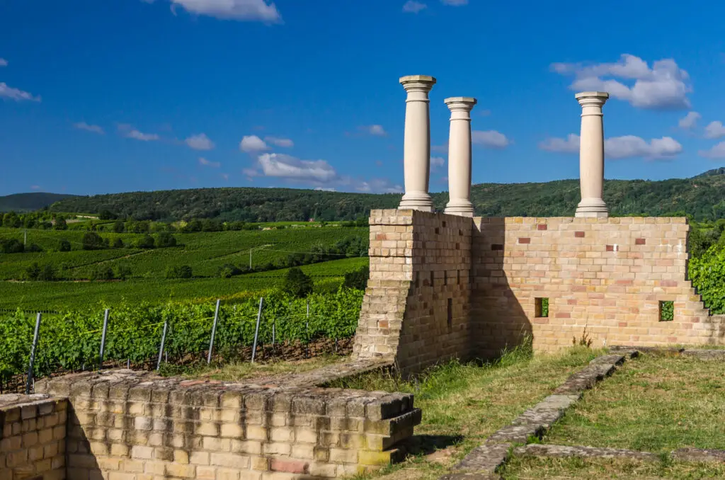 Villa Rustica Weilberg, Ancient Roman winery near Bad Duerkheim in Rhineland-Palatinate, Germany